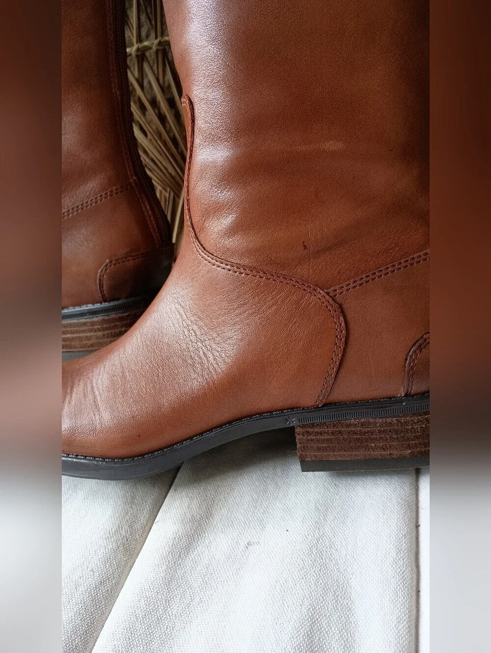 Sam Edelman Anthropologie Brown Leather Penny Riding Boots_8.5